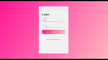 Animated login page using HTML, Css and jQuery