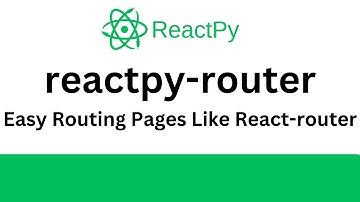 ReactPy Tutorial - Easy Routing Pages With reactpy-router