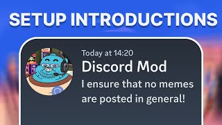 Setup Discord's Introduction System...