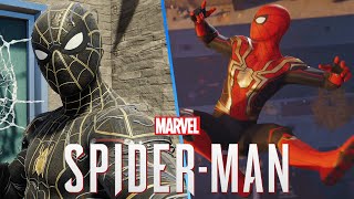 Marvel's Spider-Man: Remastered - No Way Home Hybrid Suit & Black and Gold Suit PS5 Gameplay