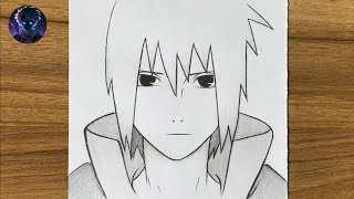 How To Draw Sasuke Uchiha step by step || Easy anime drawing || How to draw for beginners