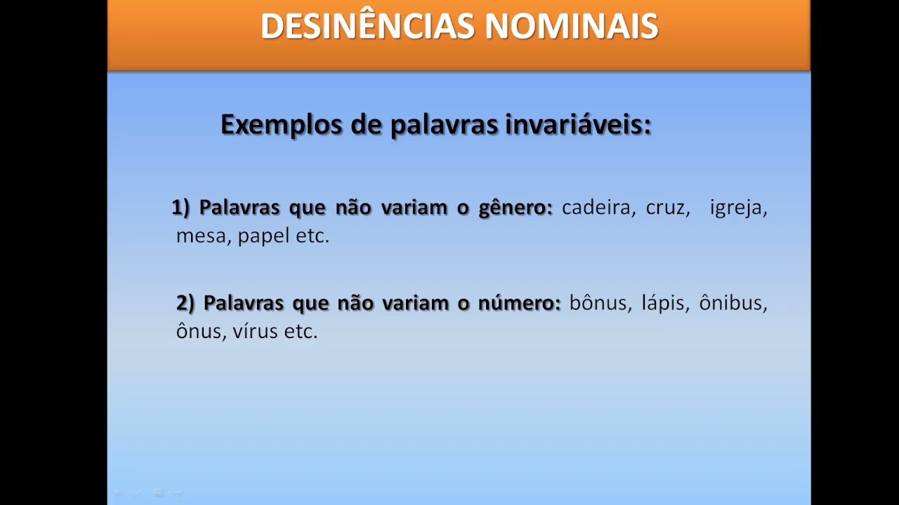 Desinência Verbal E Nominal - BINKEDU