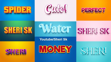 3D New Text Effect Download For Photoshop |Sheri Sk| |Photoshop Tutorial|