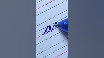 How to write ag in cursive handwriting | How to connect small letters in cursive | 2023