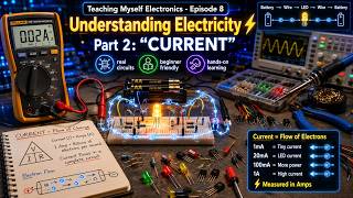 EP8⚡: 🤯 I Finally Understand Current! ⚡| Teaching Myself Electronics EP8 Pt 2:Current