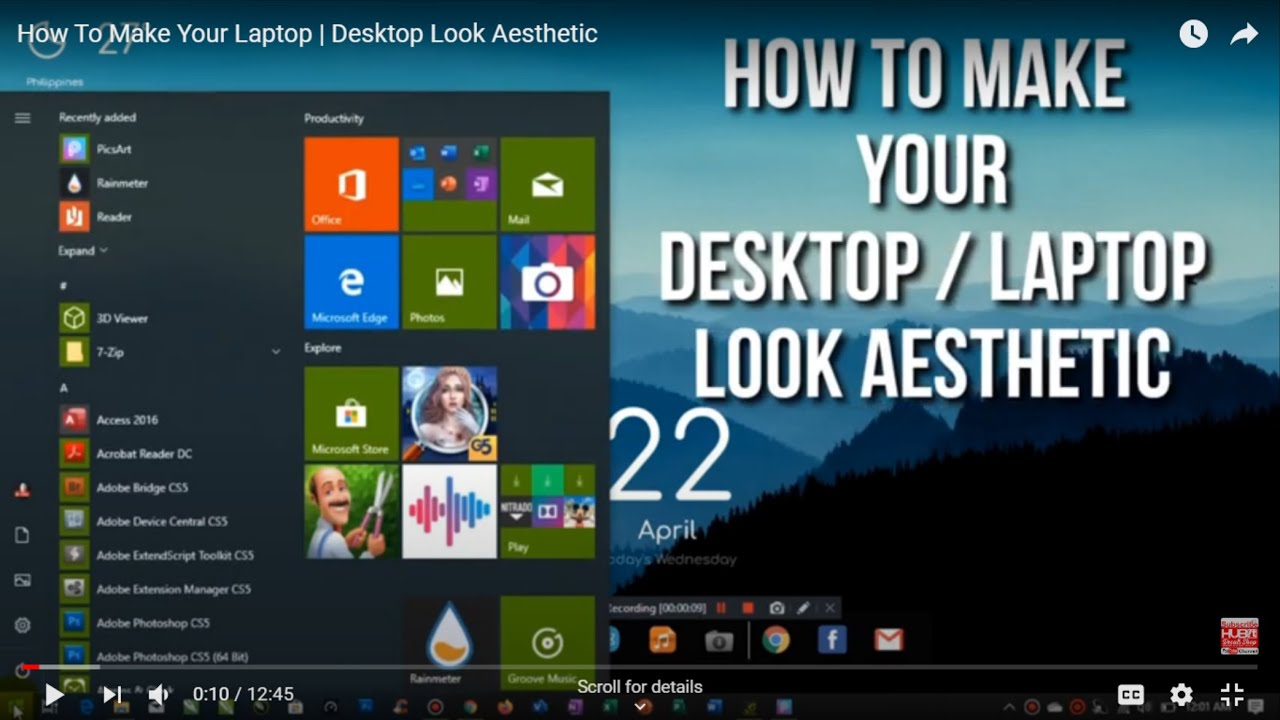 How To Make Your Laptop | Desktop Look Aesthetic - YouTube