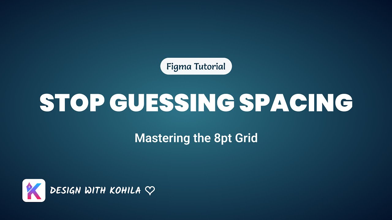 Stop Guessing Spacing: Mastering the 8pt Grid System | Tamil | Design with Kohila