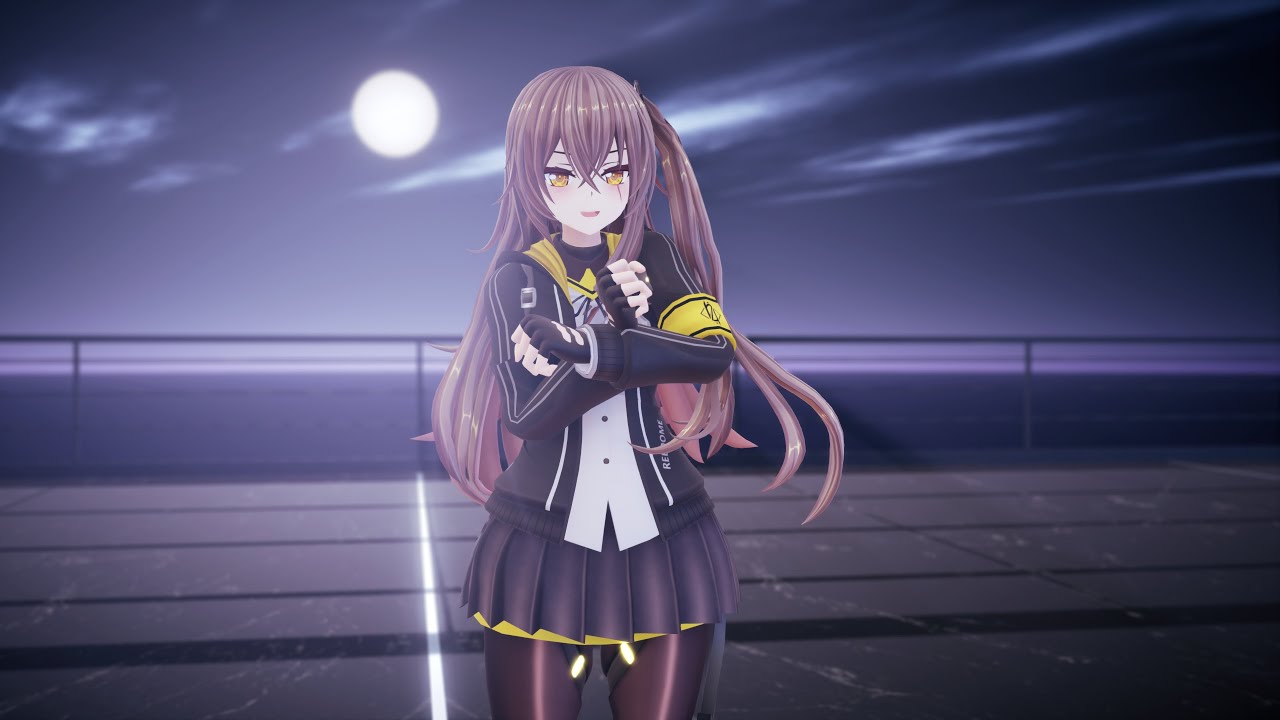 【MMD】『夜に駆ける』【YOASOBI】UMP45【 ドールズフロントライン/Girls' Frontline/少女前線/소녀전선】2160p 4K