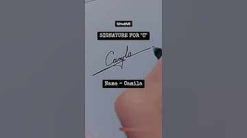 Signature for C | Camila | SbtellME Calligraphy and Handwriting #shorts