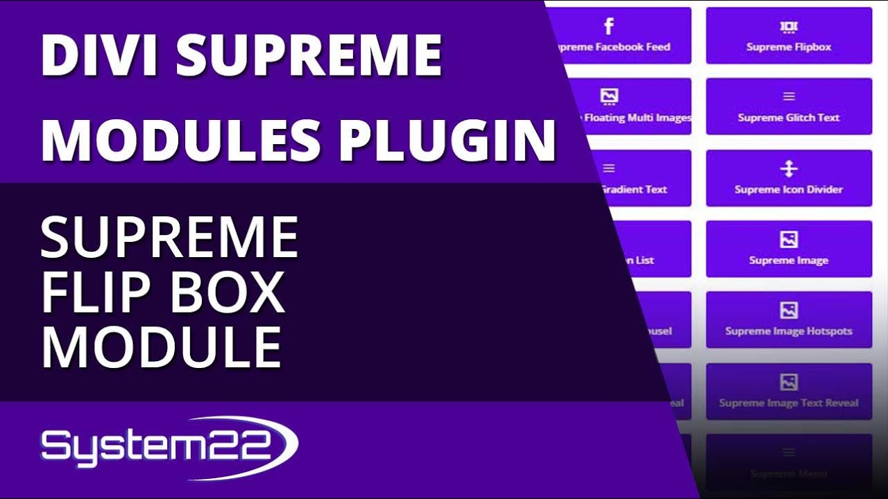 Divi Theme Supreme Flip Box Module 👈