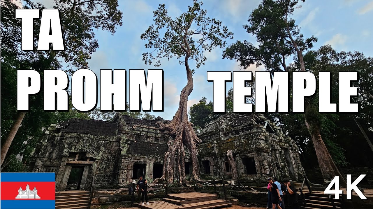 Ta Phrom Temple, Siem Reap, Cambodia 4K - Walking Tour - November 2023