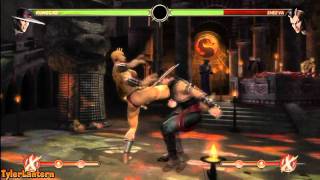 MK9 - Kung Lao 59% MIDSCREEN X-RAY Combo - Mortal Kombat 9 (2011)