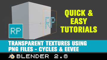 QuickTips Blender 2.8 - Transparent Textures from PNG files