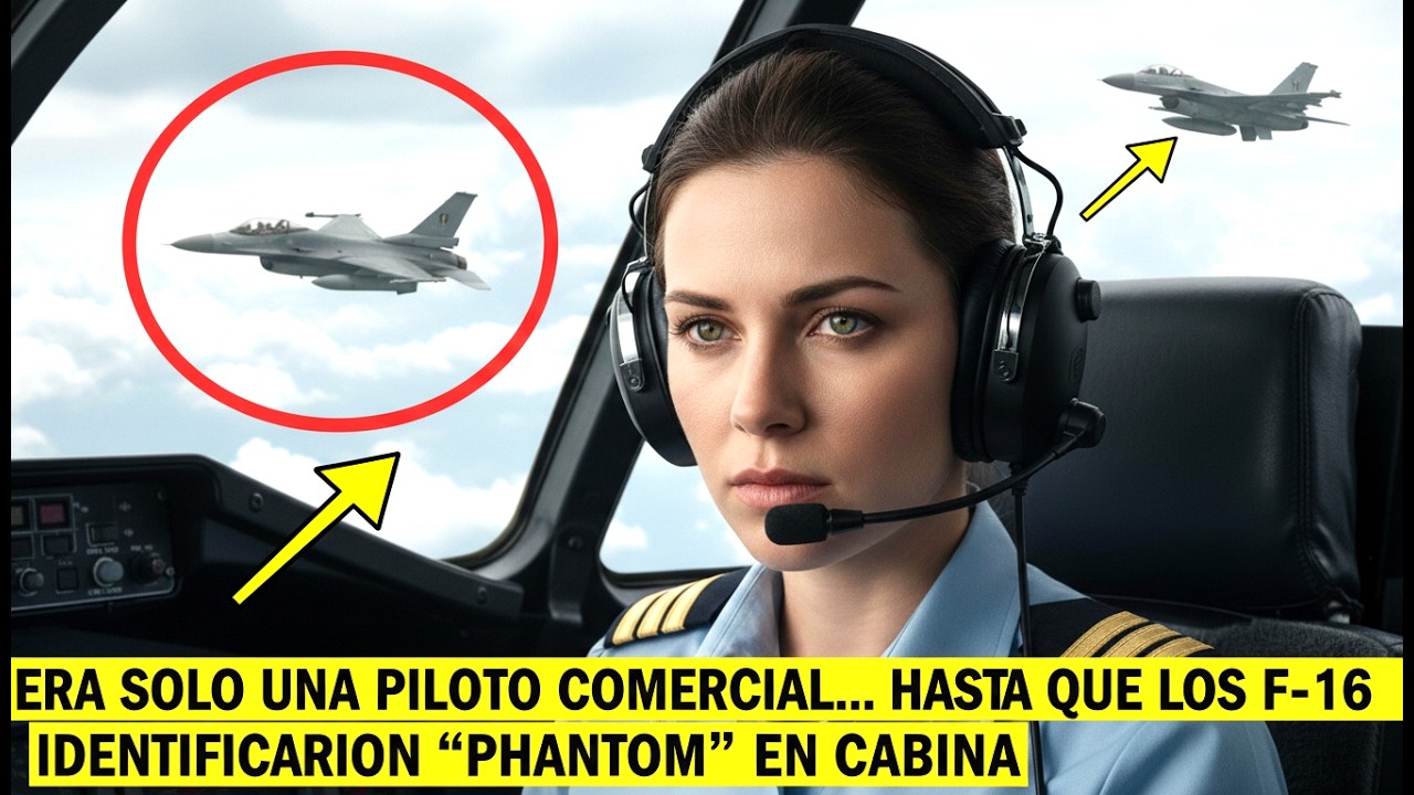 ERA SOLO UNA PILOTO DE LÍNEA... HASTA QUE LOS F-16 ESCUCHARON 'PHANTOM' EN RADIO