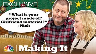 Amy Poehler and Nick Offerman: Craft-Themed Pick-Up Lines - Making It