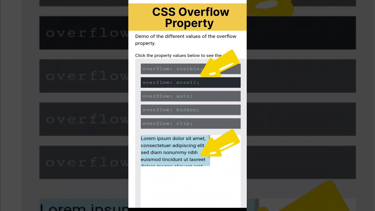 Div overflow