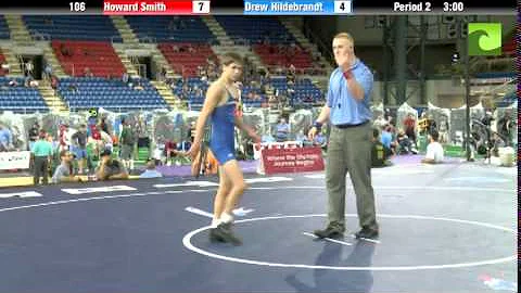 106 lbs. QF - Howard Smith (TX) vs. Drew Hildebran...