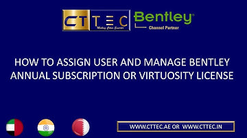 How to manage Bentley Subscription license and assign users