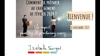 Un atelier conférence virtuel : Comment se préparer au changement de  février 2024 • Isabelle SENGEL