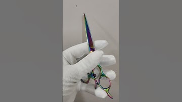 Rainbow Hair Cutting Scissors 🌈 Professional Barber & Salon Shears#sialkottoolsbykashif