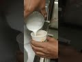 Once the coffee is finished brewing, it's time to make your drink. For a traditional latte, combine