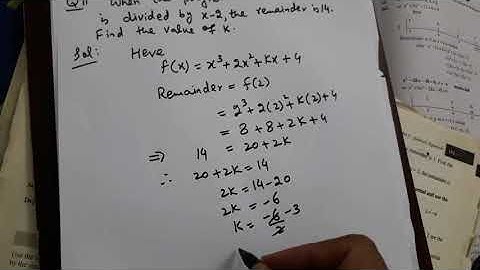 1st year Mathematics/RemainderTheorem,Synthetic division/Exercise 4.5/Question 10,11,12