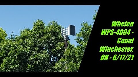 Analog Whelen WPS-4004 - Canal Winchester, OH - 6/16/21