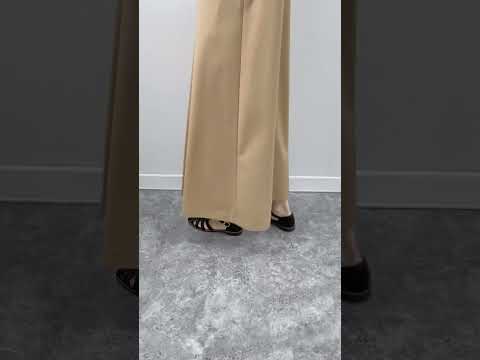 シルエット Ｖネックタックフレアジャンスカ