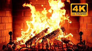 🔥 Fireplace 4K UHD! Fireplace with Crackling Fire Sounds. Fireplace Ambience