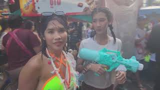 [4k] Soi 6 Pattaya  Songkran Festival 2024 daytime