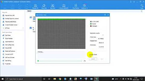 Tutorial disk surface test AOMEI Partition Assistant 9 5 APLIKASINE KITA