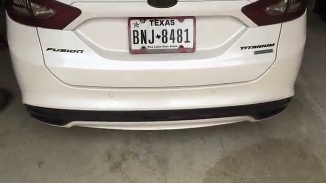 2013 Ford Fusion Titanium Muffler Delete Cold Start YouTube