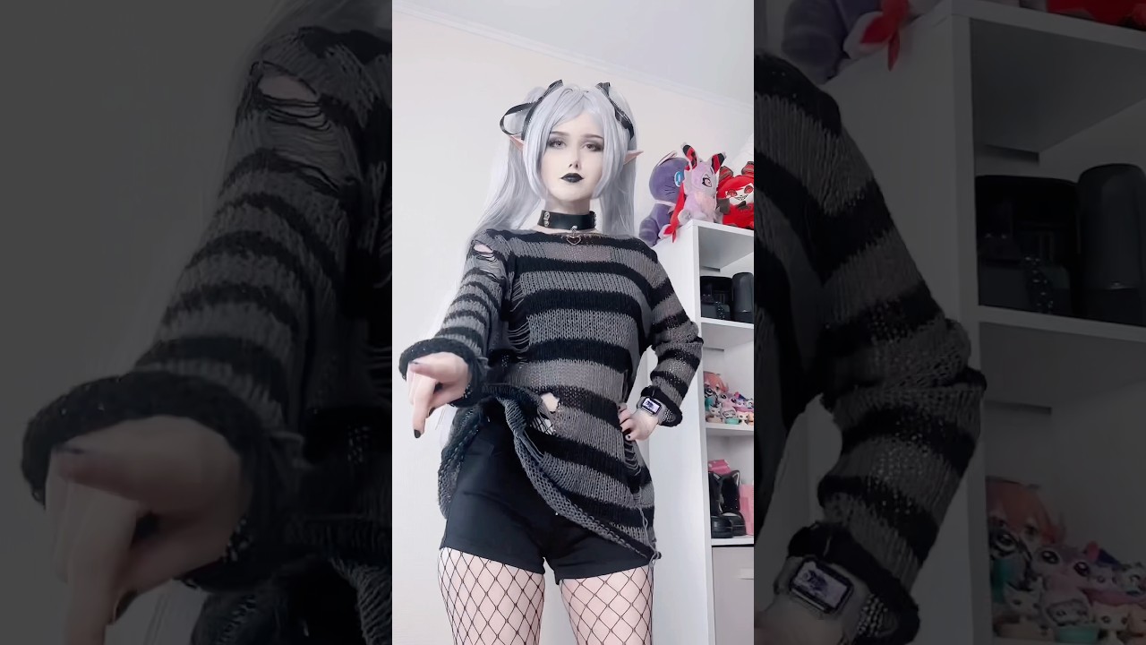 🖤 Goth Frieren✨  #cosplay #anime #cosplayer #frieren #frierenbeyondjourneysend