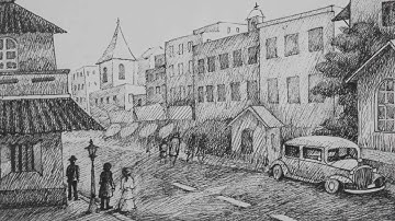 Pen & Ink Drawing Tutorial | How to Draw an Old City Landscape