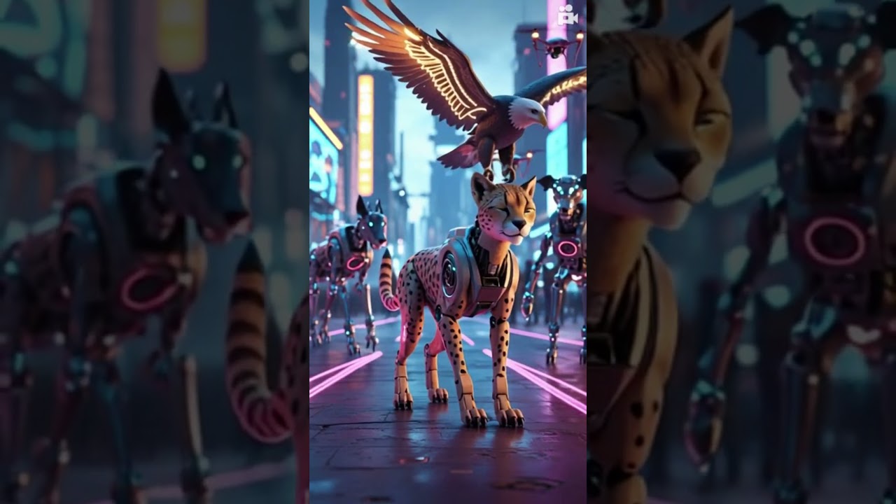 Cybernetic Wildlife: The Future of AI & Robotics 🦅⚡ | Cyber Blend 