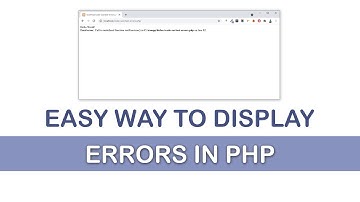 How to display error message in PHP