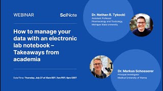 How to manage your data with an electronic lab notebook– Takeaways from academia