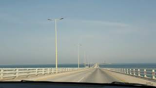 جوله على اطول جسر بحرى فى العالم كوبرى الملك فهد كوبرى البحرين السعودية ذهاب وعوده