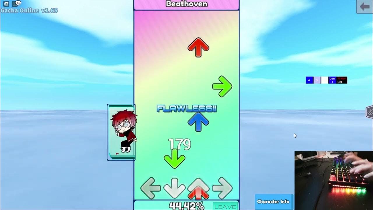 Playing Gacha Groove with handcam and kps counter Beathoven AAAA