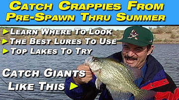Pre-Spawn Spring Crappies Catch 