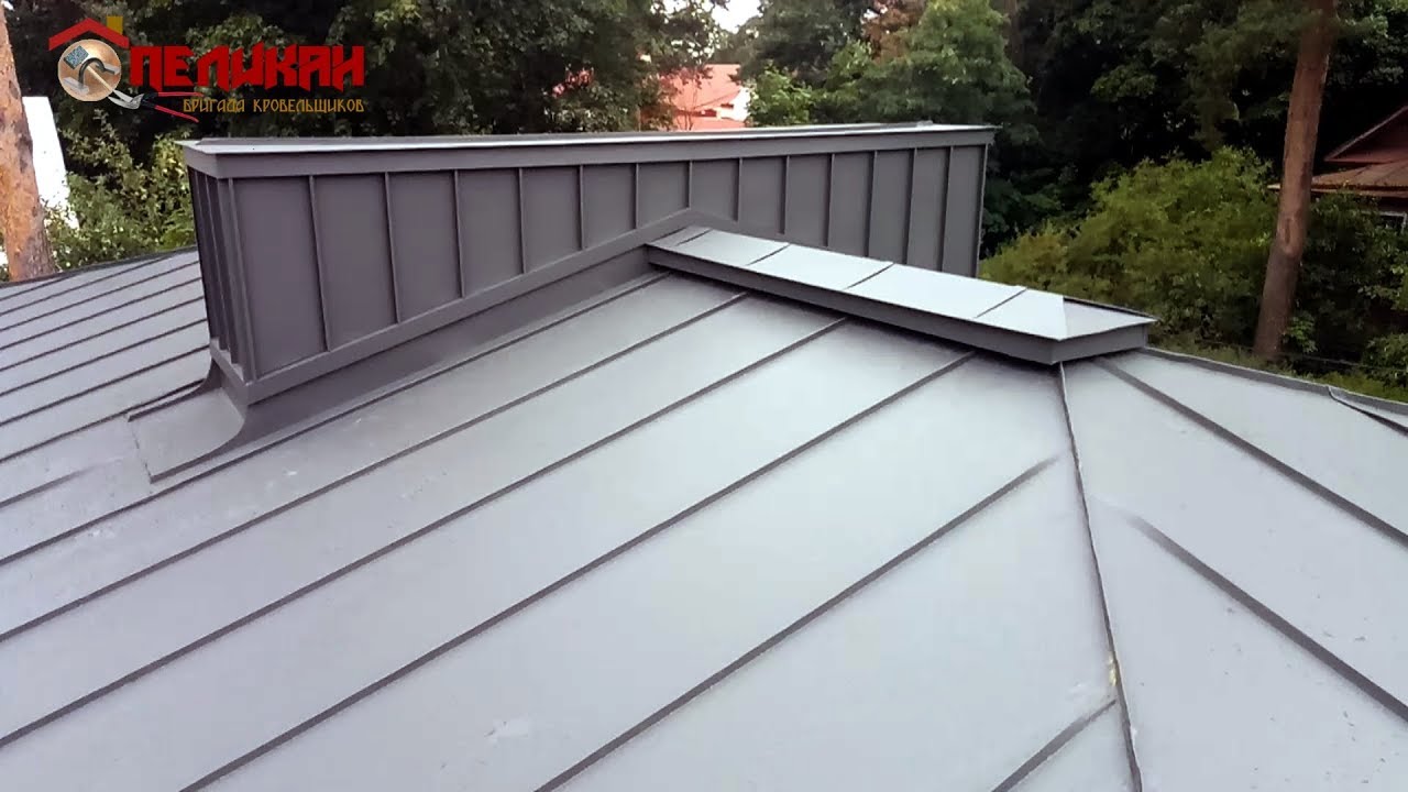 Фальцевая кровля.Кровельная работа обзор. - YouTube