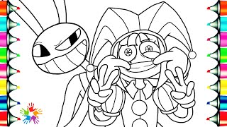The Amazing Digital Circus New Coloring Pages Jax Pomni NCS Music