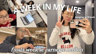 FINALS WEEK VLOG | carnegie mellon edition