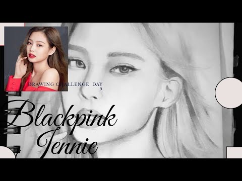 Jennie BLACKPINK | How to Draw and Shade | Pencil Challenge | Day 5 ...