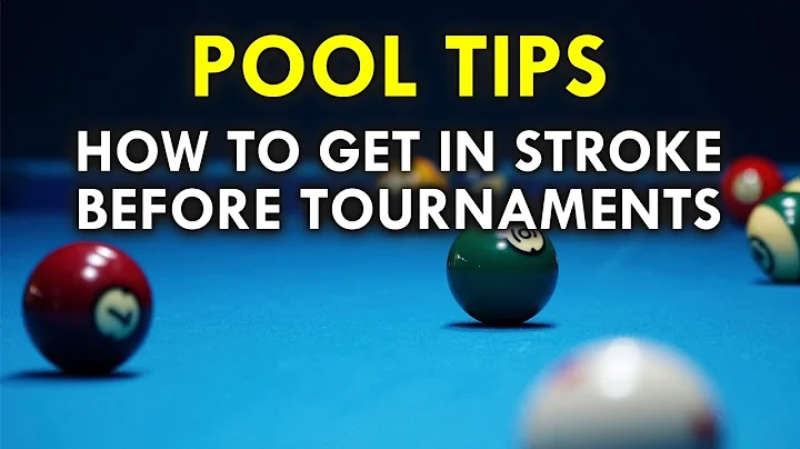 Pool Tips | How To Get In Stroke Before Tournaments