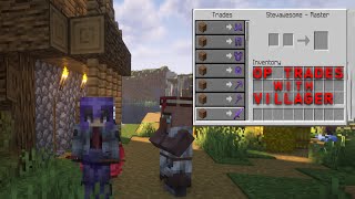 Minecraft Ama Köylüler İle Takas Op Eşya Veriyor