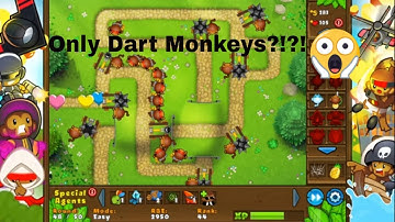 Can I beat Bloons Tower Defence 5 using ONLY DART MONKEYS????