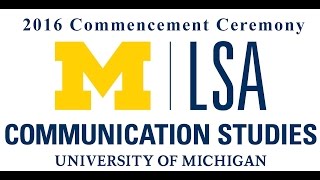 2016 Communication Studies Commencement