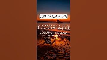 سورة آل عمران وَاتَّقُوا النَّارَ الَّتِي أُعِدَّتْ لِلْكَافِرِينَ #سورة_آل_عمران#قرآن #تلاوة#allah