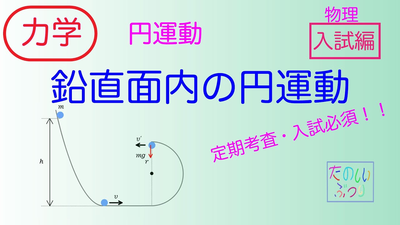 鉛直 面 内 の 円 運動